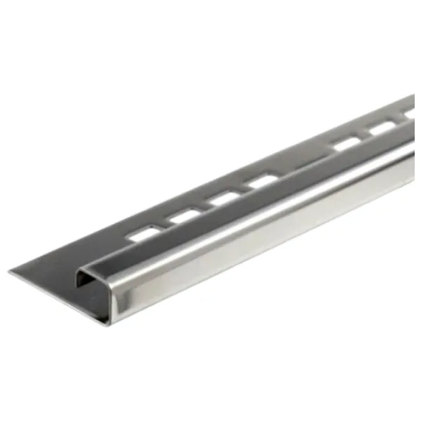 Profil pentru podea Midas S-SQ010-50-250 Argintiu / Oțel photo 1