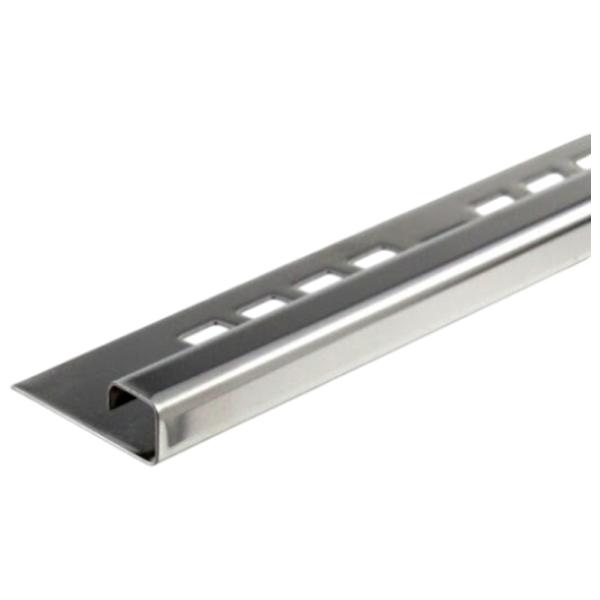 Profil pentru podea Midas S-SQ010-50-250 Argintiu / Oțel photo 1