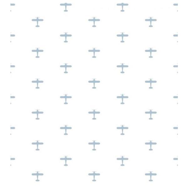 Обои Parato Babylandia Синий / Самолеты photo 1