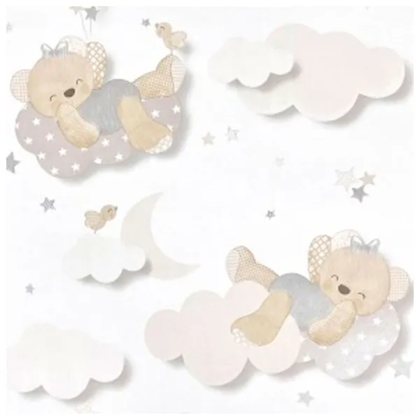 Tapete Parato Babylandia Beige Grey / Desene de copii photo 1 Tapete Parato Babylandia Beige Grey / Desene de copii photo 1