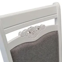 Set masă și scaune Evelin Capella Rotundă / Lemn / White photo 4