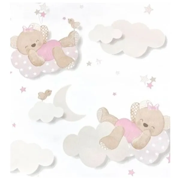 Tapete Parato Babylandia Beige Pink / Desene de copii photo 1 Tapete Parato Babylandia Beige Pink / Desene de copii photo 1