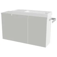 Dulap cu lavoar Orka FERLA 80 Pe perete / MDF / White