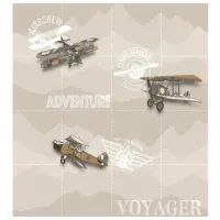 Обои Parato Babylandia Brown Beige / Самолеты