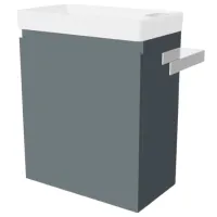 Dulap cu lavoar Orka FERLA 40 Pe podea / MDF / Antracit