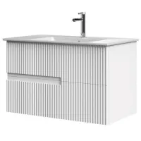 Dulap cu lavoar Orka Moonlight 70 Pe perete / MDF / White