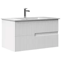 Dulap cu lavoar Orka Moonlight 90 Pe perete / MDF / White