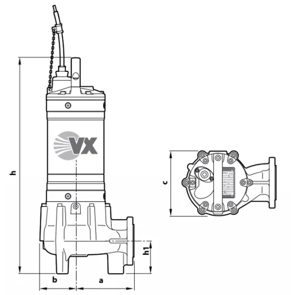 Погружной насос Pedrollo VXm 40/80 3000 Вт 7200 л/ч photo 3 Погружной насос Pedrollo VXm 40/80 3000 Вт 7200 л/ч photo 3