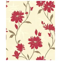 Tapete Grandeco Eleganza Beige / Flori