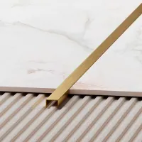 Profil pentru plăci ceramice Eviso EXGO-0001 Gold / Onix photo 2