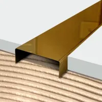 Профиль для керамической плитки Egen LI-PR-GO-0032 Золото / Oникс