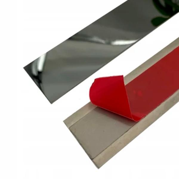 Profil pentru plăci ceramice Eviso PEBL-0110 Black / Oțel photo 2