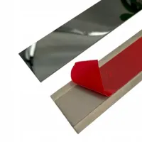 Профиль для керамической плитки Eviso PEBL-0110 Черный / Cталь photo 2