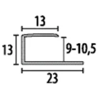 Profil pentru podea Parkett-Freund PF 012 F16 Grey / Aluminiu photo 2