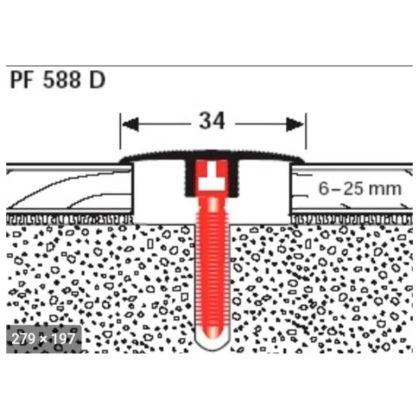 Profil pentru podea Parkett-Freund PF 588 D F2 Steel / Aluminiu photo 2