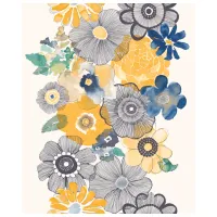 Обои Grandeco Village People Разноцветный / Флористика