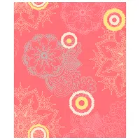 Tapete Grandeco Village People Red / Abstracție