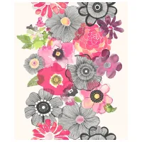 Обои Grandeco Village People Разноцветный / Цветы