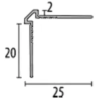 Profil pentru podea Parkett-Freund PF 155 U Silver / Aluminiu photo 2