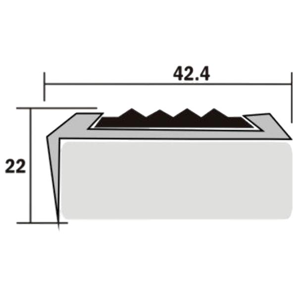 Profil pentru podea Plastal D01 RE 180 Bronze / Aluminiu photo 2