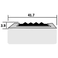 Напольный профиль Plastal D15 NE 270 Черный / Алюминий photo 2