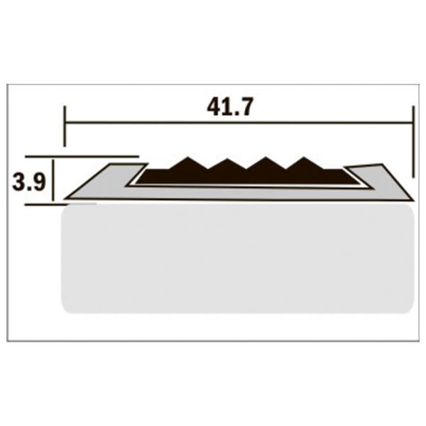 Напольный профиль Plastal D15 KE 270 Золото / Алюминий photo 2