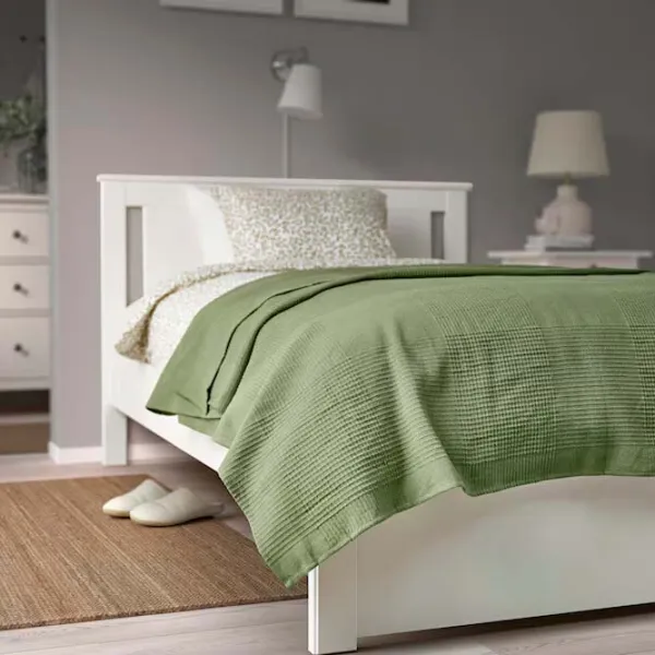 Покрывало Ikea Indira Полиэстер / Зеленый-Серый photo 2