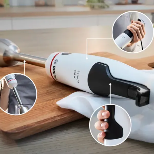 Blender de mână Bosch MSM4W420 800 W / White photo 5