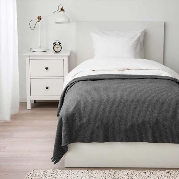 Покрывало Ikea Tjarblomster Полиэстер / Серый photo 2 Покрывало Ikea Tjarblomster Полиэстер / Серый photo 2