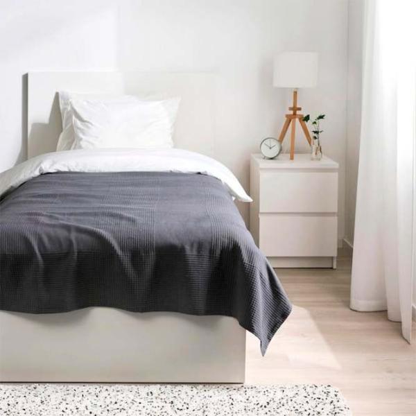 Покрывало Ikea Tandspinnare Полиэстер / Серый photo 3 Покрывало Ikea Tandspinnare Полиэстер / Серый photo 3