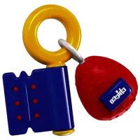 Погремушка Chicco Rainbow Key  0+ / Разноцветный