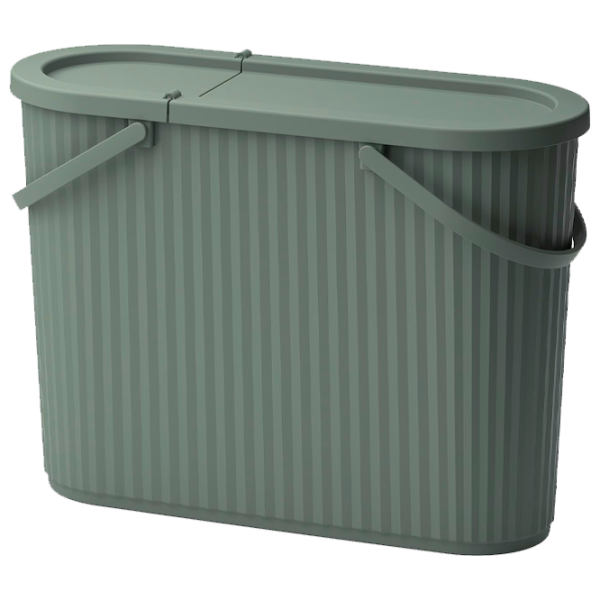 Coș de gunoi Ikea Dammang 48l / Plastic / Grey Green photo 1