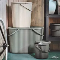 Мусорное ведро Ikea Dammang 48л / Пластик / Серый Зеленый photo 3