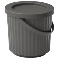 Мусорное ведро Ikea Dammang 8л / Пластик / Тёмно-серый