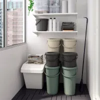 Мусорное ведро Ikea Dammang 8л / Пластик / Тёмно-серый photo 5