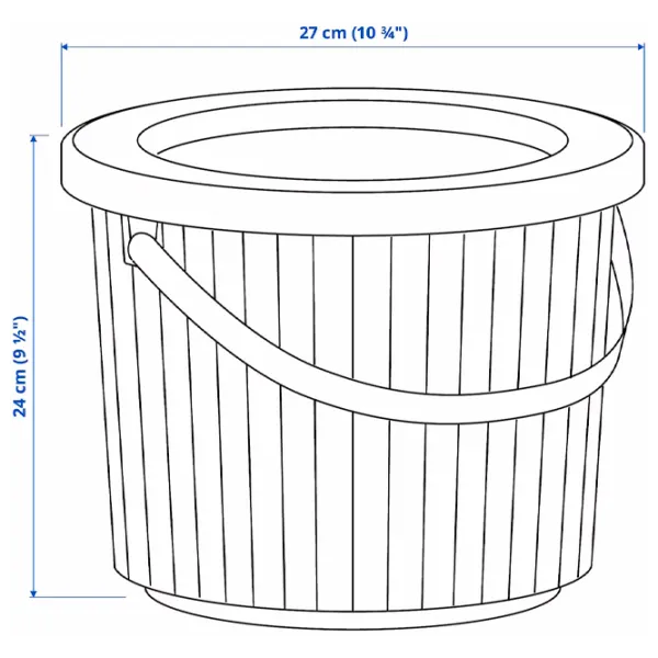Мусорное ведро Ikea Dammang 8л / Пластик / Тёмно-серый photo 9 Мусорное ведро Ikea Dammang 8л / Пластик / Тёмно-серый photo 9