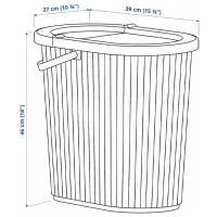 Мусорное ведро Ikea Dammang 26л / Пластик / Серый Бежевый photo 9