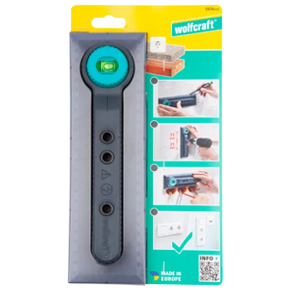 Șablon pentru marcare Wolfcraft Electro  Dreptunghiulară / Plastic photo 3