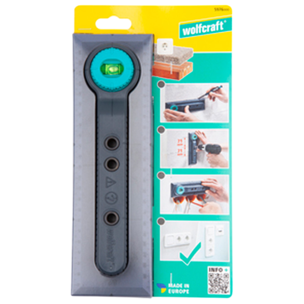 Șablon pentru marcare Wolfcraft Electro  Dreptunghiulară / Plastic photo 3