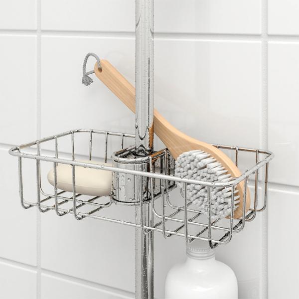 Полка для ванной Ikea Voxnan Нержавеющая сталь / Серебряный photo 2