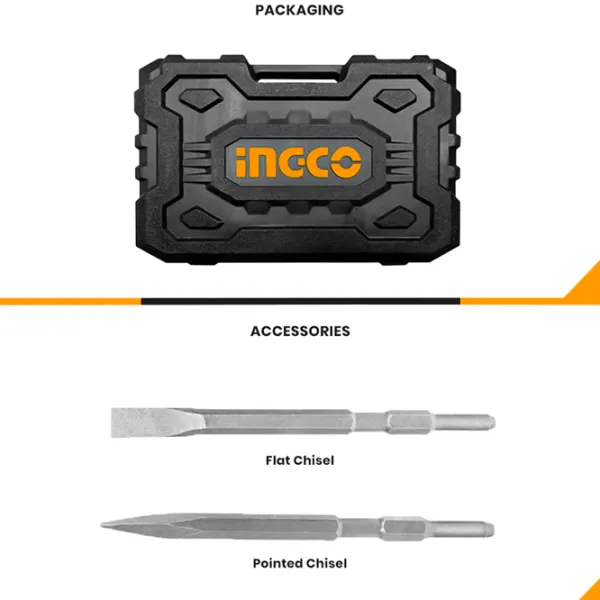 Ciocan demolator INGCO PDB130018 1300 W / Yellow photo 2