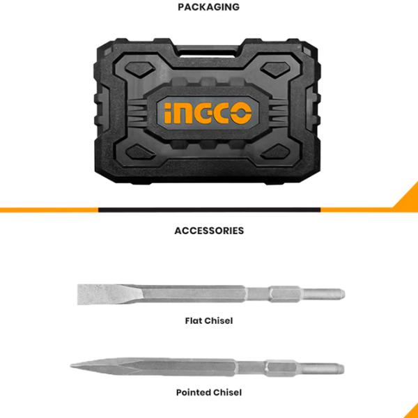 Ciocan demolator INGCO PDB130018 1300 W / Yellow photo 2