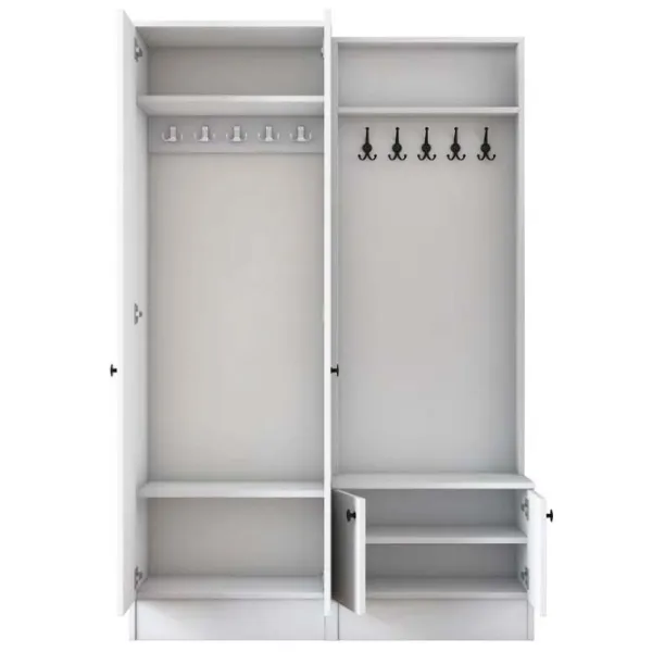 Dulap pentru antreu Mirage Meble P6/M5 PAL / White photo 2