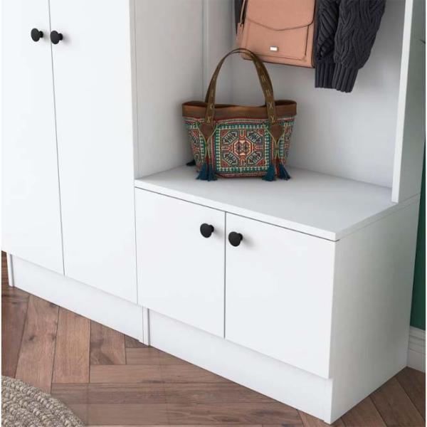 Dulap pentru antreu Mirage Meble P6/M5 PAL / White photo 5