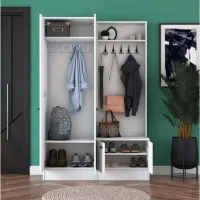 Dulap pentru antreu Mirage Meble P6/M5 PAL / White photo 7