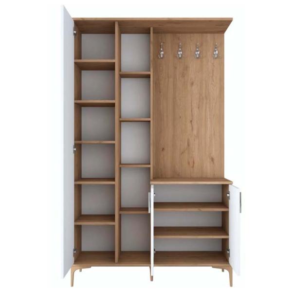 Dulap pentru antreu Mirage Meble EA109 PAL / White photo 2