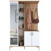Dulap pentru antreu Mirage Meble EA109 PAL / White photo 3