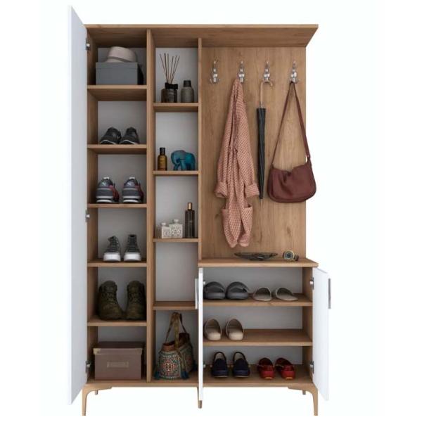 Dulap pentru antreu Mirage Meble EA109 PAL / White photo 4