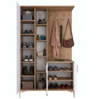 Dulap pentru antreu Mirage Meble EA109 PAL / White photo 4
