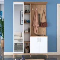 Dulap pentru antreu Mirage Meble EA109 PAL / White photo 5